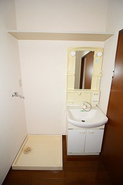 洗面脱衣所 朝の身支度にも便利なシャワー付き洗面台 洗面脱衣所 朝の身支度にも便利なシャワー付き洗面台
