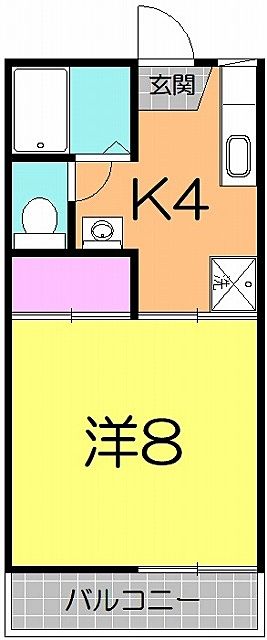 間取り 宮城県仙台市太白区鹿野 賃貸アパート