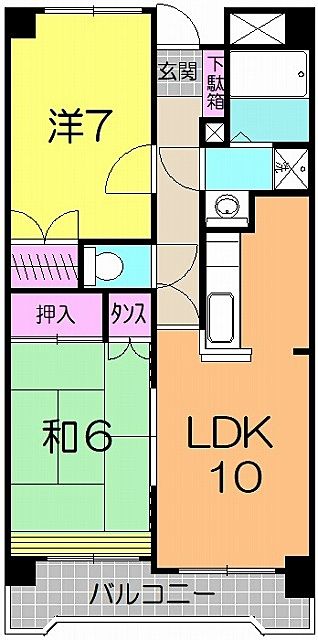 間取り 宮城県仙台市太白区 長町南 賃貸 マンション