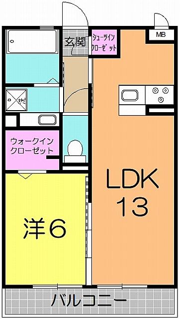 間取り 仙台市太白区大野田 賃貸アパート 間取り