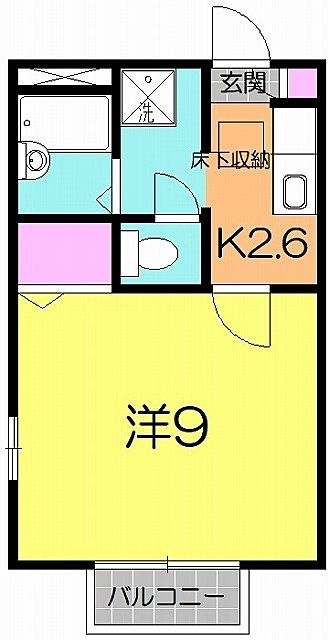間取り 仙台市太白区 富沢 賃貸アパート 間取り