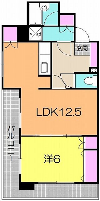 間取り 宮城県仙台市太白区 富沢 賃貸マンション 間取り