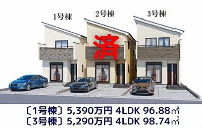 【新築分譲住宅】ハートフルタウン富沢6期 5,290～5,390万円ご紹介！